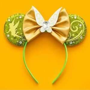 Gold and Green Sequin Fairy Headband